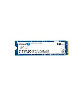 UNIDAD DE ESTADO SOLIDO KINGSTON INTERNO SNV3S NV3 500GB M.2 2280 NVME PCIE GEN 4X4 LECT.5000/ESCRIT.3000 MB/S PC/LAPTOP/MINI PC