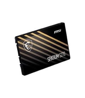 UNIDAD DE ESTADO SOLIDO INTERNO 480GB MSI S270 2.5 SATA LECT.360/ESCRIT.450MBS 7MM PC/LAPTOP/MINIPC