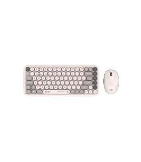 KIT ACTECK CREATOR CHIC K-COLORS MK480 / TECLADO Y MOUSE / INALAMBRICO - MULTIMEDIA / 85 TECLAS / OPTICO / 800 DPI / 4 BOTONES +