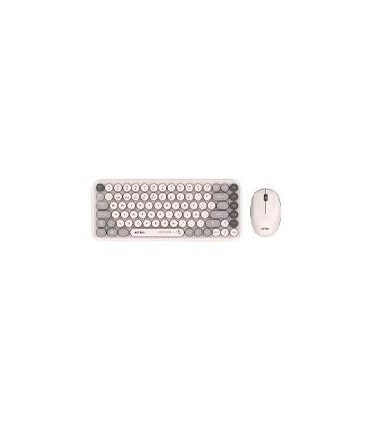 KIT ACTECK CREATOR CHIC K-COLORS MK480 / TECLADO Y MOUSE / INALAMBRICO - MULTIMEDIA / 85 TECLAS / OPTICO / 800 DPI / 4 BOTONES +
