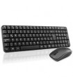 COMBO TECLADO MULTIMEDIA Y MOUSE OPTICO GHIA / GT4000BB / INALAMBRICO / RECEPTOR USB / NEGRO