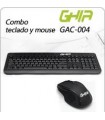 GHIA / KIT TECLADO Y MOUSE / ALAMBRICO / ERGONOMICOS / MULTIMEDIA / USB / COLOR NEGRO