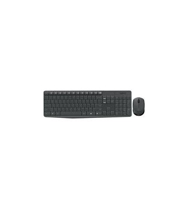 TECLADO Y MOUSE LOGITECH MK235 INALAMBRICO RECEPTOR USB (ESPAÑOL) GRIS
