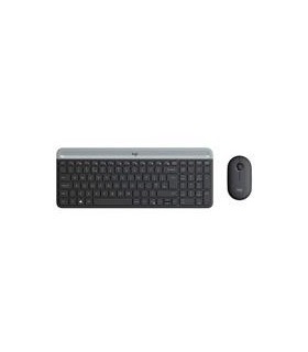 TECLADO Y MOUSE LOGITECH MK470 SLIM INALAMBRICO RECEPTOR USB (ESPAÑOL) NEGRO