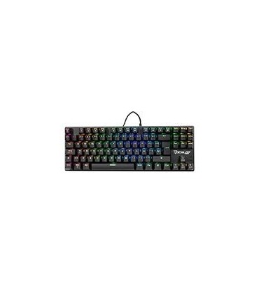 TECLADO MECANICO OCELOT GAMING OK-TKL2 / SWITCH ROJO / FULL RGB / 88 TECLAS / ANTHIGOSTING / USB / COLOR NEGRO