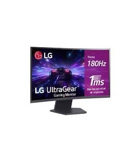 MONITOR PC LG 27GS60QC-B GAMING ULTRAGEAR 27 CURVO QHD, AMD FREE SYNC, 180HZ, PANEL VA, ASPECTO 16:9, 2560X1440, TR 1MS, 3000:1,