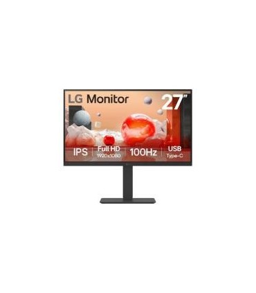 MONITOR PC LG B2B 27BA750-B FHD 27 IPS,USB-C Y RJ45,1920X1080,100HZ,16:9,BRILLO 250NITS,SRGB99%,TR5MS,CONTR 1300:1,KVM,HDMI,DISP