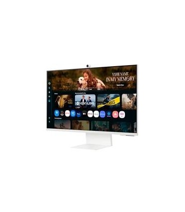 MONITOR LED SAMSUNG 32 PULGADAS /SMART MONITOR M8 /4K (3840 X 2160)/ VA/ PLANO /HDMI / BT / WIFI/ USB-C/ WEB CAM/ 60 HZ /BLANCO