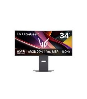 MONITOR PC LG 34G600A GAMING ULTRAGEAR CURVO WQHD 34,PANEL VA,3440X1440,160HZ,TR 1MS(MBR),ASP 21:9,BRILLO 300CD/M2,CONTR 4000:1,