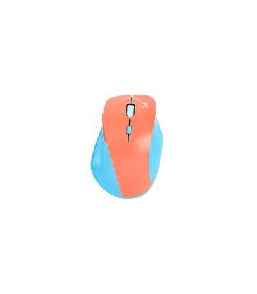MOUSE INALAMBRICO 1600 DPI ERGONOMICO SILENCIOSO CONECTOR USB PERFECT CHOICE THUMB - AZUL/MAMEY