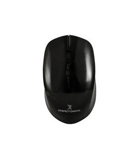MOUSE INALAMBRICO 1600 DPI OPTICO CONECTOR USB PERFECT CHOICE ROOT PRO - NEGRO