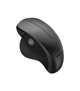 MOUSE INALAMBRICO ERGONMICO SCROLL LATERAL QUARONI 3 SCROLL/RECEPTOR 2.4 GHZ/1200 DPI/PTICO/BAJO CONSUMO/NEGRO