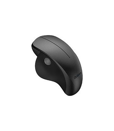 MOUSE INALAMBRICO ERGONMICO SCROLL LATERAL QUARONI 3 SCROLL/RECEPTOR 2.4 GHZ/1200 DPI/PTICO/BAJO CONSUMO/NEGRO