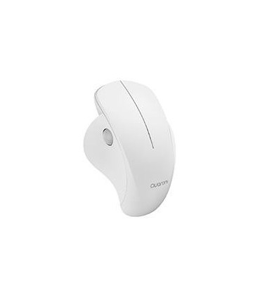 MOUSE INALAMBRICO ERGONMICO SCROLL LATERAL QUARONI 3 SCROLL/RECEPTOR 2.4 GHZ/1200 DPI/PTICO/BAJO CONSUMO/BLANCO
