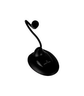 MICROFONO DE ESCRITORIO CON CUELLO FLEXIBLE 3.5MM PERFECT CHOICE NEGRO