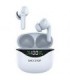 AUDIFONOS INALAMBRICOS TWS BACKDROP /CONTROL TACTIL / CAJA DE CARGA CON PANTALLA /MANOS LIBRES/10M/ COLOR BLANCO