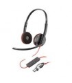 DIADEMA HP POLY 8X228A6 BLACKWIRE C3220 | ALAMBRICA BINAURAL | USB-A USB-C | REDUCCION DE RUIDO CON MICROFONO | CONTROL EN EL CA