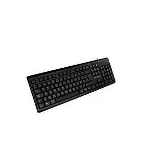 TECLADO ESTANDAR ALAMBRICO ACTECK-E/104 TECLAS/CONEXION USB/COLOR NEGRO/AC-928946