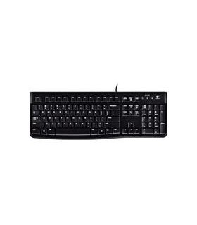 TECLADO LOGITECH K120 NEGRO ALAMBRICO USB PC / WINDOWS RESISTENTE A DERRAMES