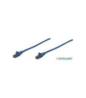 CABLE DE RED PATCH CAT6 INTELLINET RJ45 0.5 METROS 1.5 FT COLOR AZUL