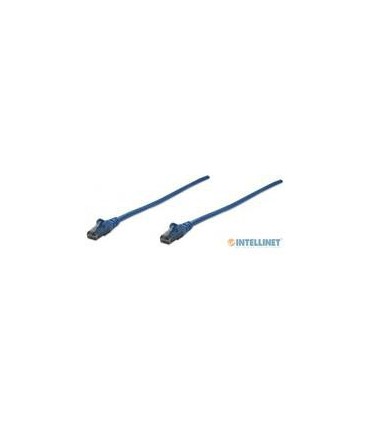 CABLE DE RED PATCH CAT6 INTELLINET RJ45 0.5 METROS 1.5 FT COLOR AZUL