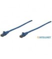 CABLE DE RED PATCH CAT6 INTELLINET RJ45 0.5 METROS 1.5 FT COLOR AZUL