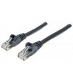 CABLE DE RED PATCH CAT6 INTELLINET RJ45 1.0 METRO 3 FT COLOR NEGRO