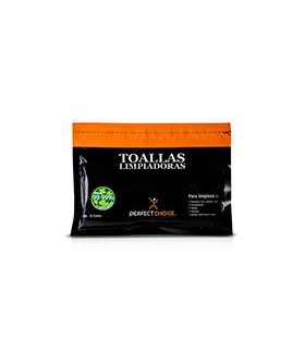 TOALLAS LIMPIADORAS PERFECT CHOICE ANTIESTETICAS PARA PANTALLAS CON 20 PIEZAS
