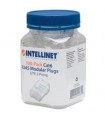 PLUG MODULAR RJ45 INTELLINET UTP CAT6 MULTIFILAR BOTE CON 100 PIEZAS CONTACTO ORO 15 MICRAS