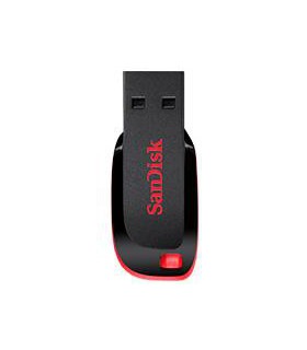 MEMORIA SANDISK 128GB USB 2.0 CRUZER BLADE Z50 NEGRO C/ROJO