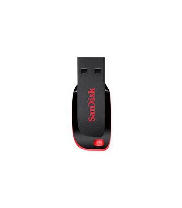 MEMORIA SANDISK 128GB USB 2.0 CRUZER BLADE Z50 NEGRO C/ROJO
