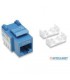 JACK RJ45 CAT5E INTELLINET UTP KEYSTONE  DE IMPACTO AZUL