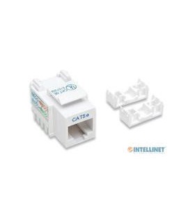 JACK RJ45 CAT5E INTELLINET UTP KEYSTONE DE IMPACTO BLANCO