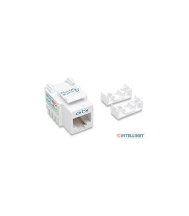 JACK RJ45 CAT5E INTELLINET UTP KEYSTONE DE IMPACTO BLANCO