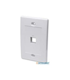 TAPA DE PARED INTELLINET FACEPLATE PLACA 1 PUERTO BLANCO