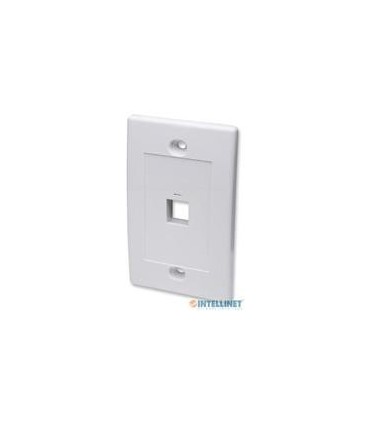 TAPA DE PARED INTELLINET FACEPLATE PLACA 1 PUERTO BLANCO