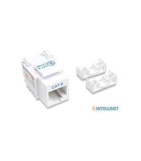 JACK RJ45 CAT6 INTELLINET UTP KEYSTONE DE IMPACTO BLANCO