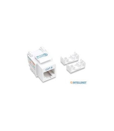 JACK RJ45 CAT6 INTELLINET UTP KEYSTONE DE IMPACTO BLANCO