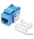 JACK RJ45 CAT6 INTELLINET UTP KEYSTONE DE IMPACTO AZUL