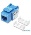 JACK RJ45 CAT6 INTELLINET UTP KEYSTONE DE IMPACTO AZUL