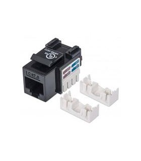 JACK RJ45 CAT6 INTELLINET UTP KEYSTONE DE IMPACTO NEGRO