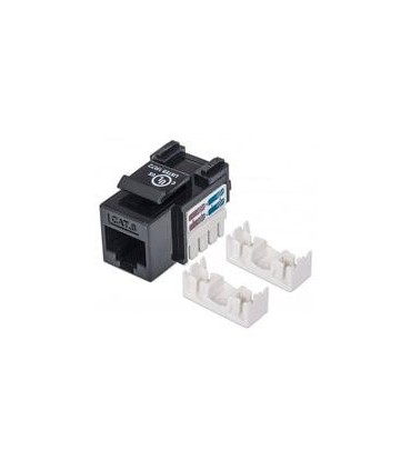 JACK RJ45 CAT6 INTELLINET UTP KEYSTONE DE IMPACTO NEGRO