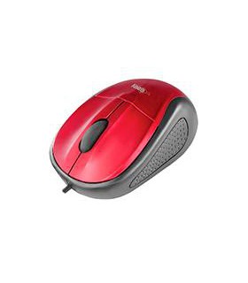 MOUSE OPTICO ALAMBRICO EASY LINE BY PERFECT CHOICE ROJO USB COMPATIBLE CON WINDOWS XPVISTA7  MAC OS