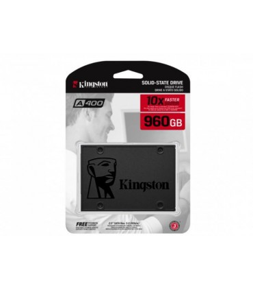 UNIDAD DE ESTADO SOLIDO SSD KINGSTON A400 960GB 2.5 SATA3 7MM LECT.500/ESCR.450MBS
