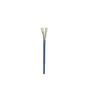 BOBINA CABLE UTP DE RED CAT5E INTELLINET CCA ROLLO 305 METROS SOLIDA COLOR AZUL
