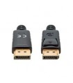 CABLE DISPLAYPORT 8K V1.4, MACHO A MACHO, 1 M (3 PIES), SOPORTA 4K@144HZ, HDR, CONTACTOS CHAPADOS EN ORO, FORRO DE PVC Y CONECTO