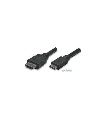 CABLE MANHATTAN MINI HDMI - HDMI 1.8 MTS BOLSA BLINDADO NEGRO