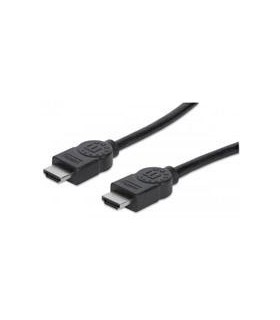 CABLE HDMI MANHATTAN DE ALTA VELOCIDAD CON CANAL ETHERNET M-M BLINDADO NEGRO 10 M