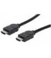 CABLE HDMI MANHATTAN DE ALTA VELOCIDAD CON CANAL ETHERNET M-M BLINDADO NEGRO 10 M