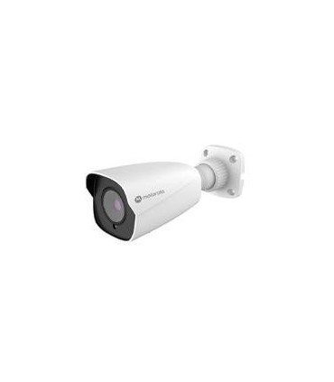 CAMARA IP MOTOROLA MTIBM055701 / BULLET METAL / LENTE FIJO / 5MP / IK10 / IP67 / ONVIF / POE / DNR 3D , HLC , BLC , IR INTELIGEN